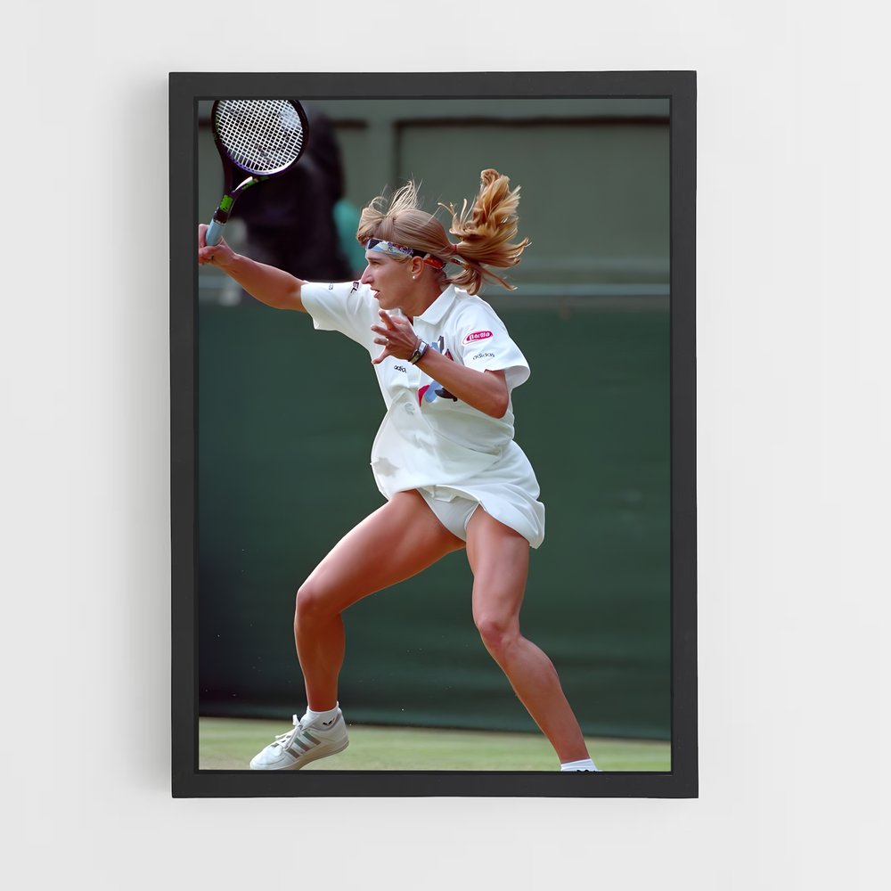 Poster Steffi graf gazon – affiche Tennis (vue 2)